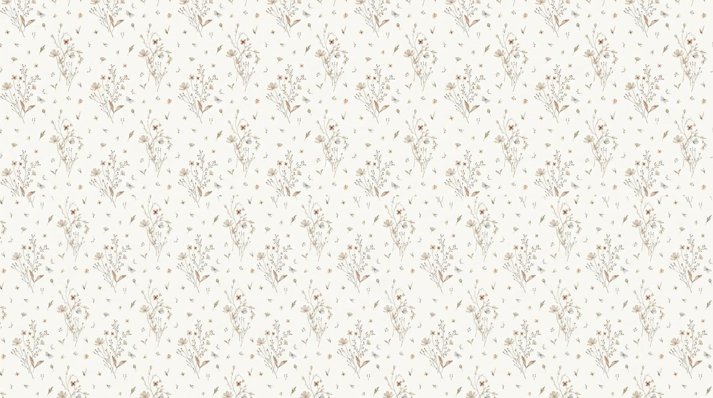 Papier peint dentelle florale