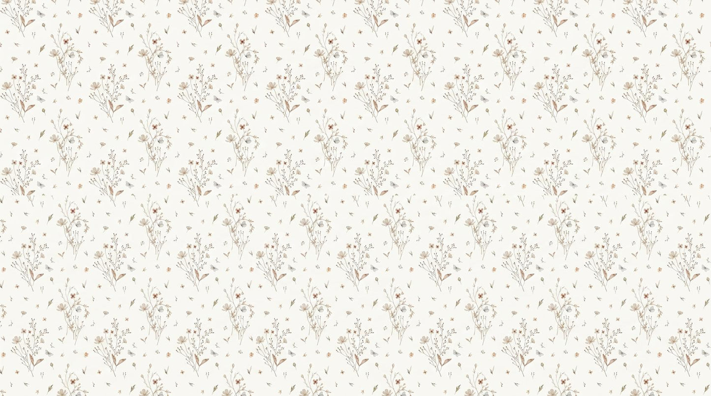 Papier peint dentelle florale
