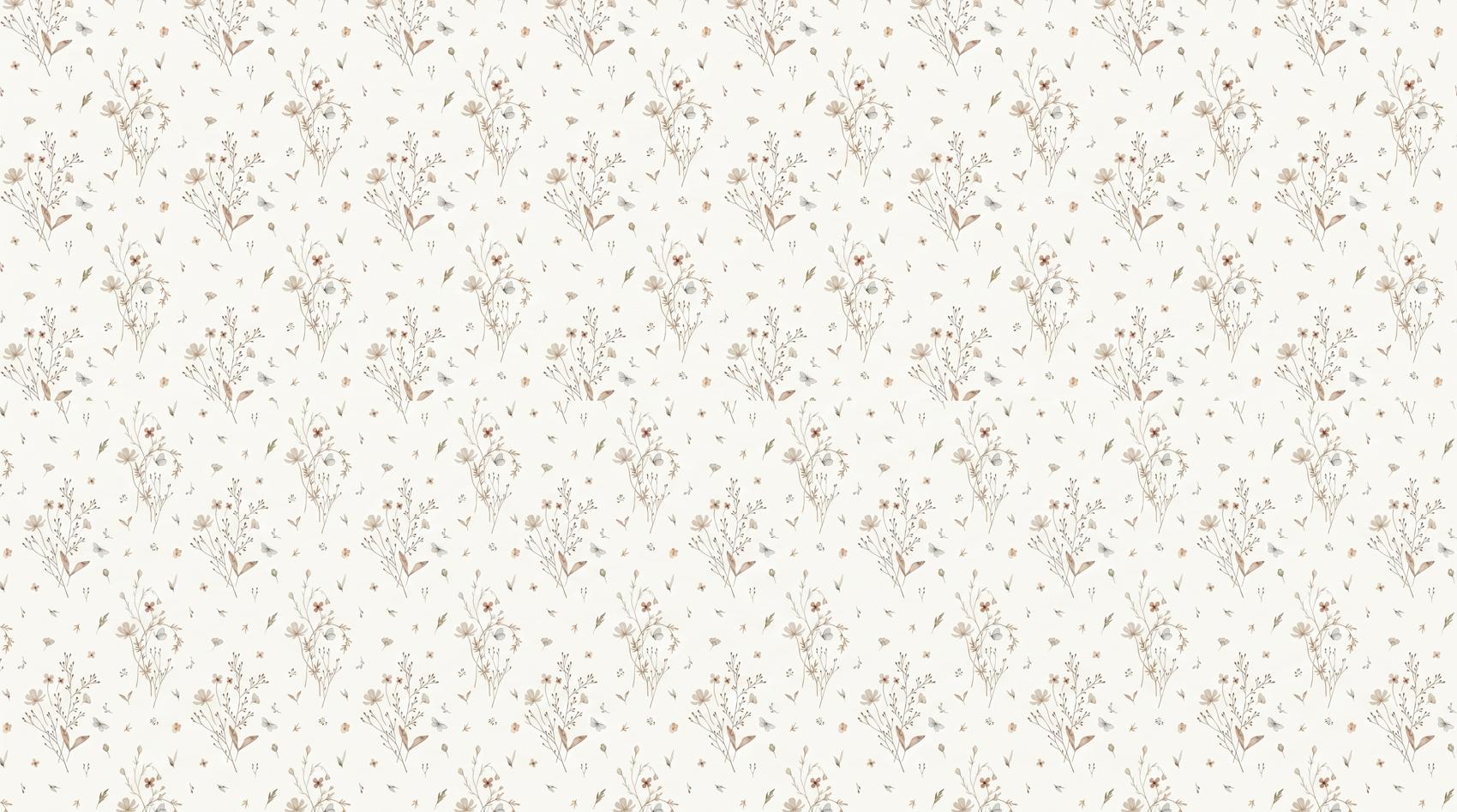 Papier peint dentelle florale