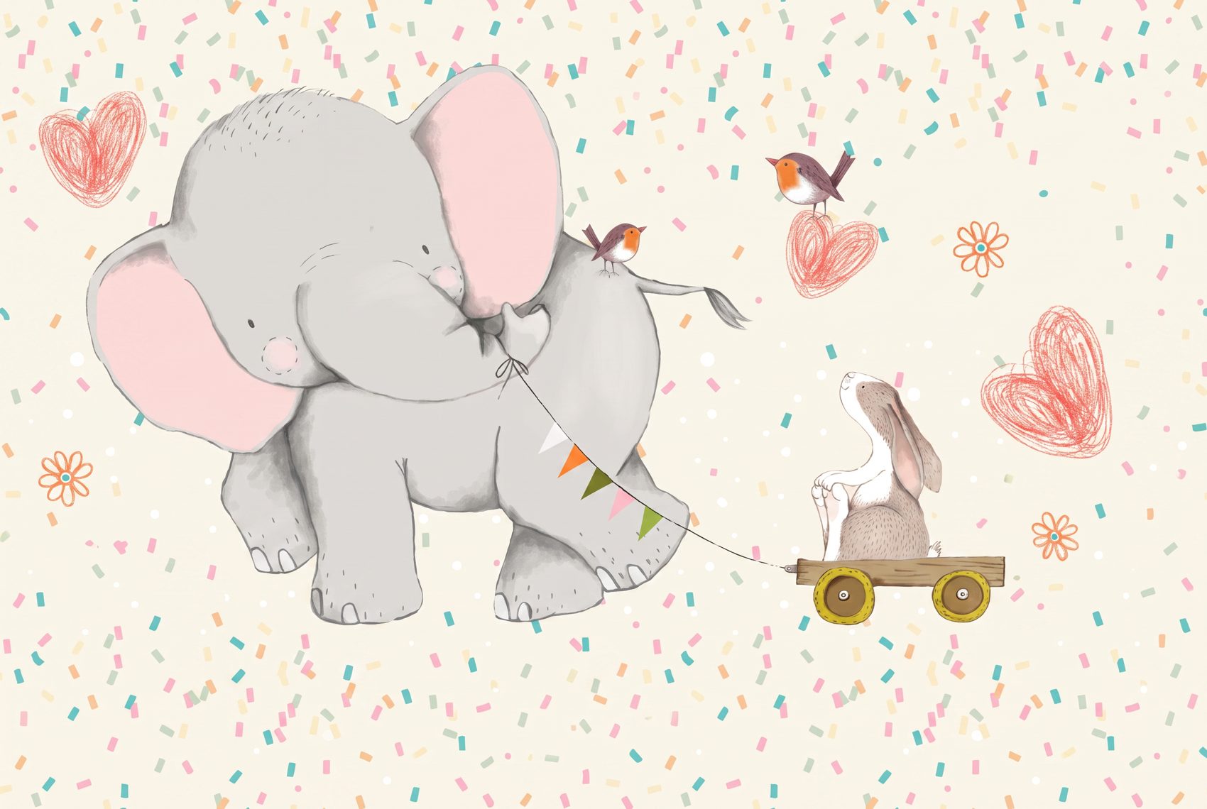 Papier Peint Éléphant Bébé