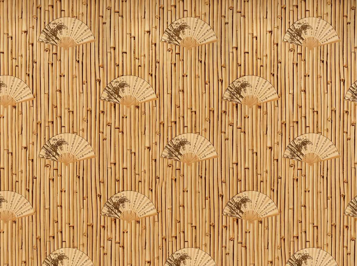 Papier Peint Eventail Japonais