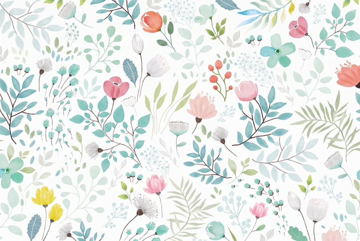 Papier Peint Fleur Chambre Bébé
