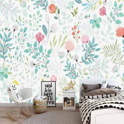 Papier Peint Fleur Chambre Bébé