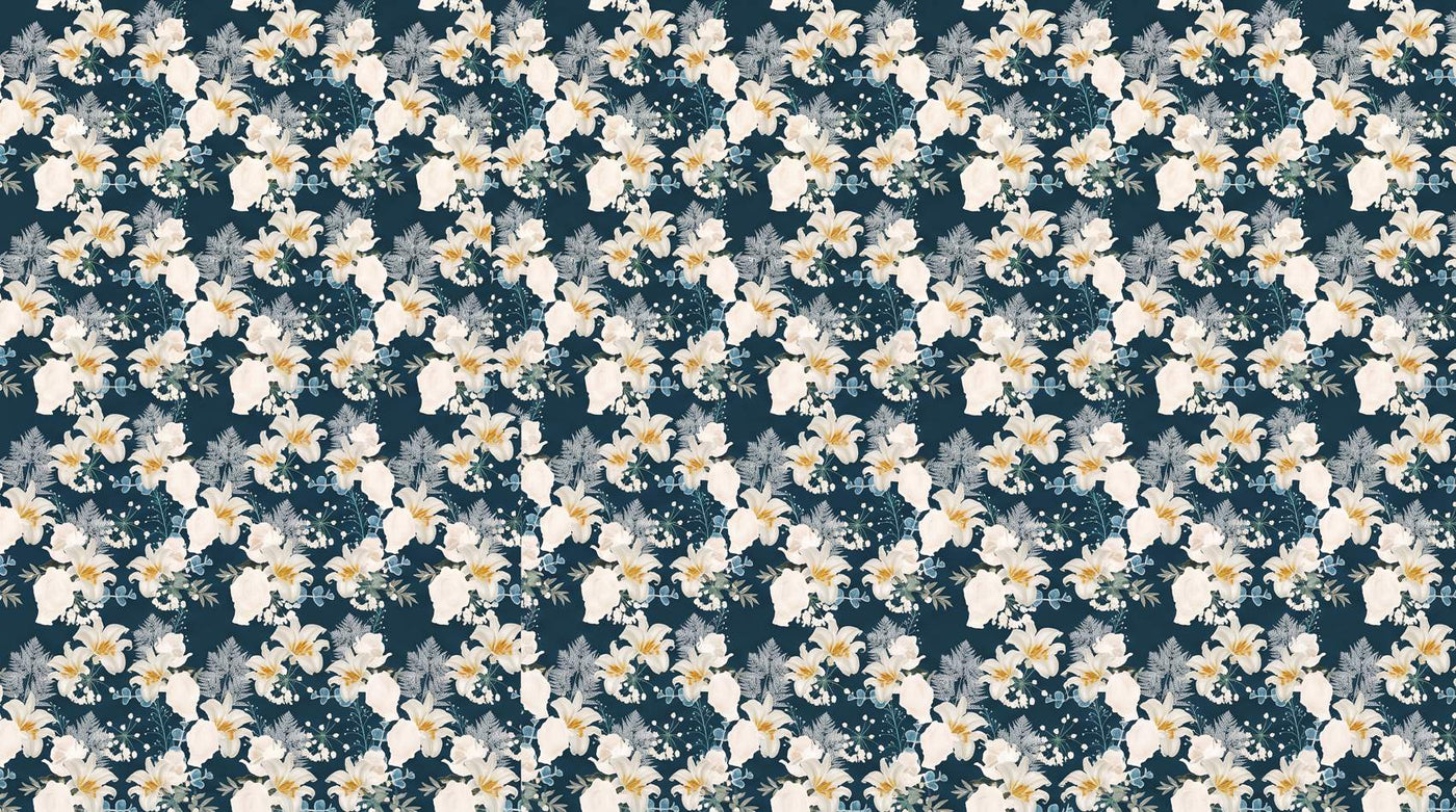 Papier peint fleur de lys