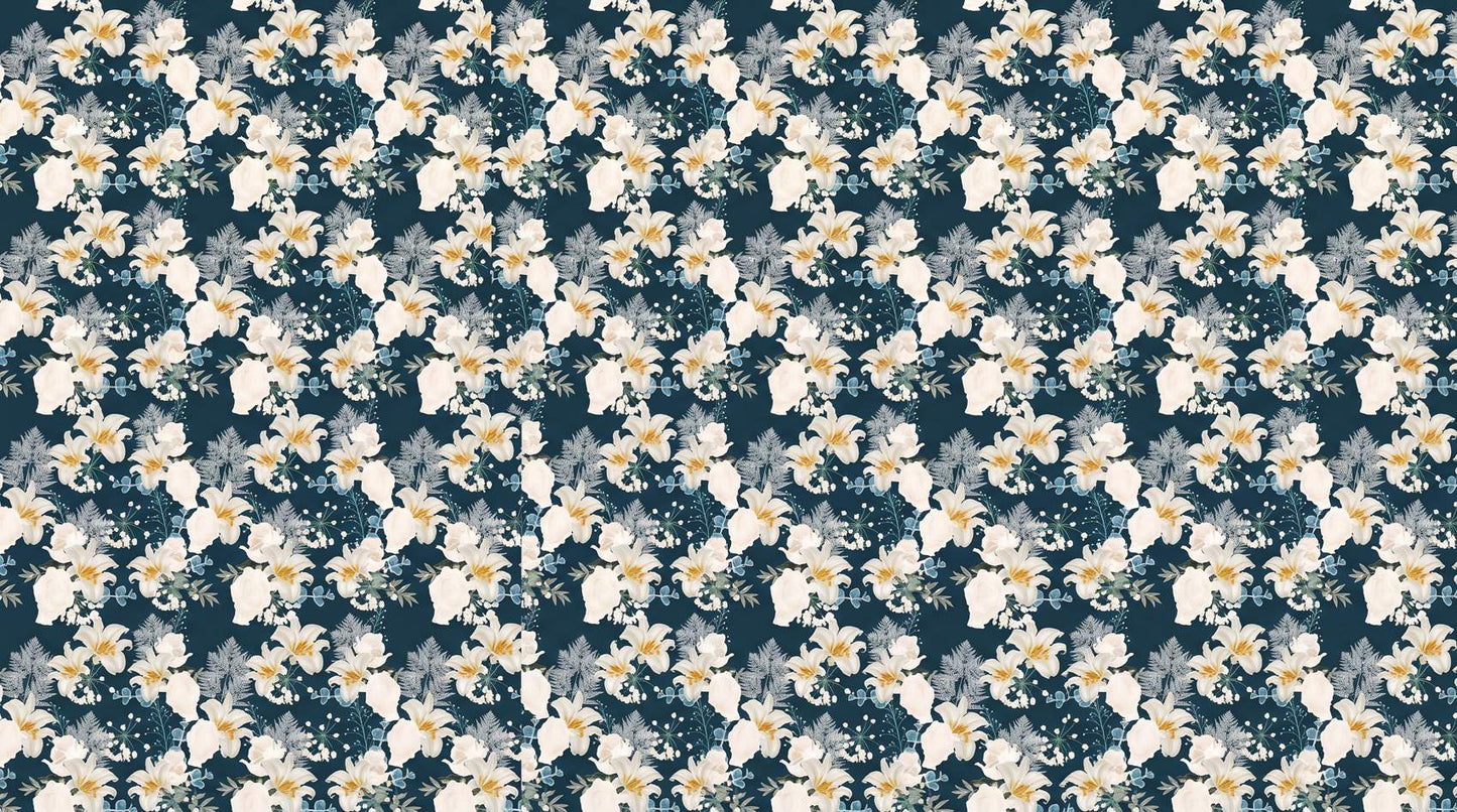 Papier peint fleur de lys