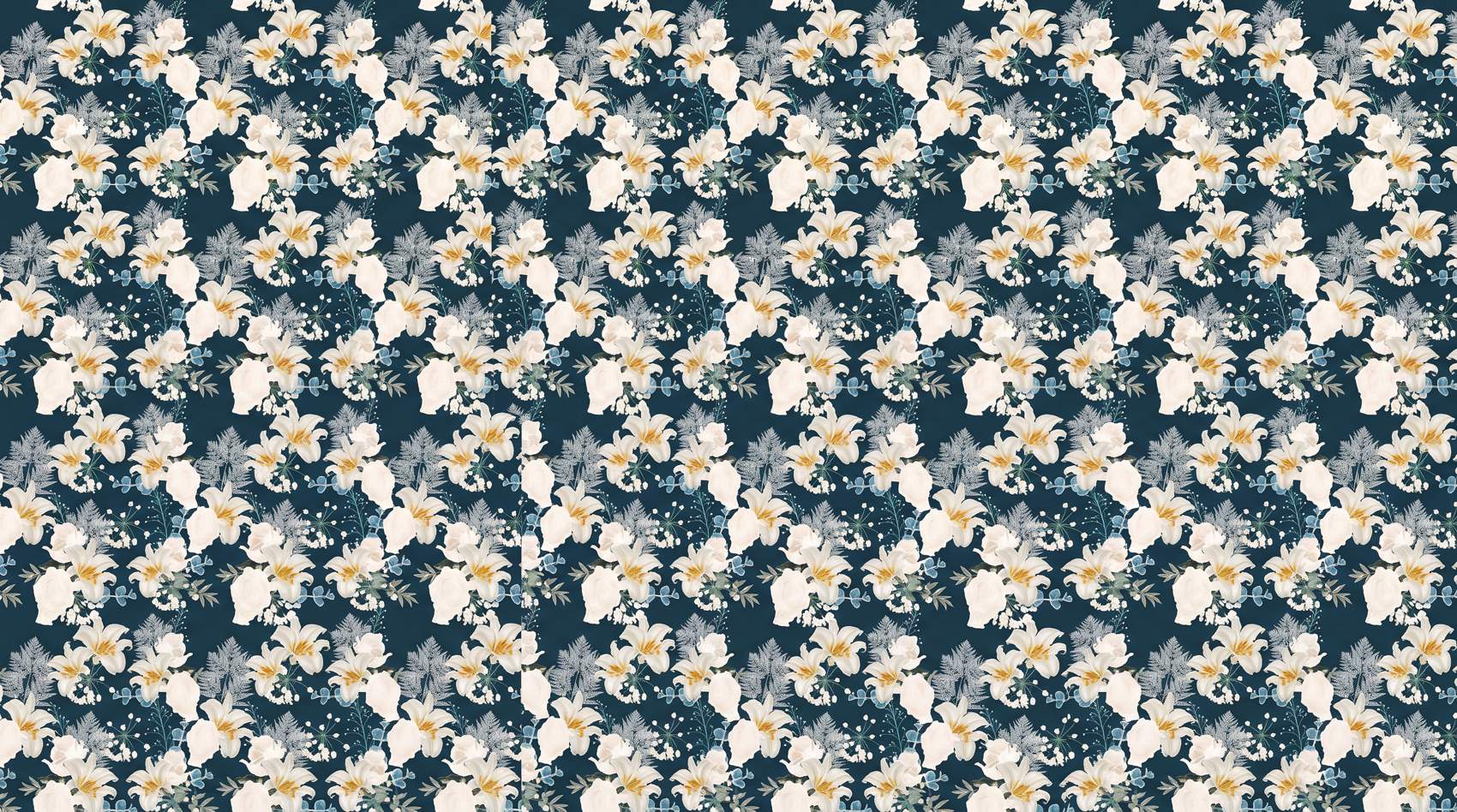 Papier peint fleur de lys