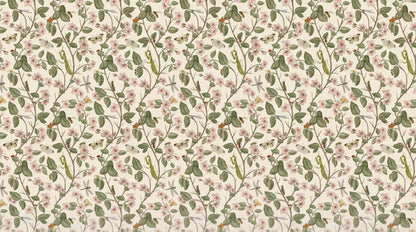 Papier peint fleur style vintage