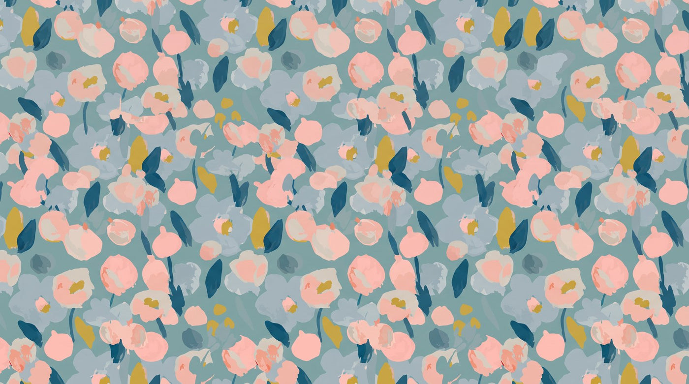 papier peint fleur vintage hippi