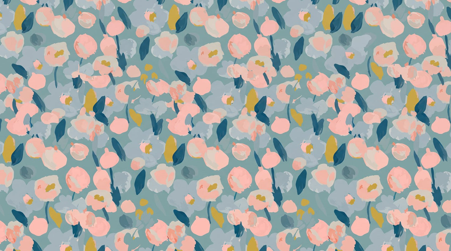 papier peint fleur vintage hippi