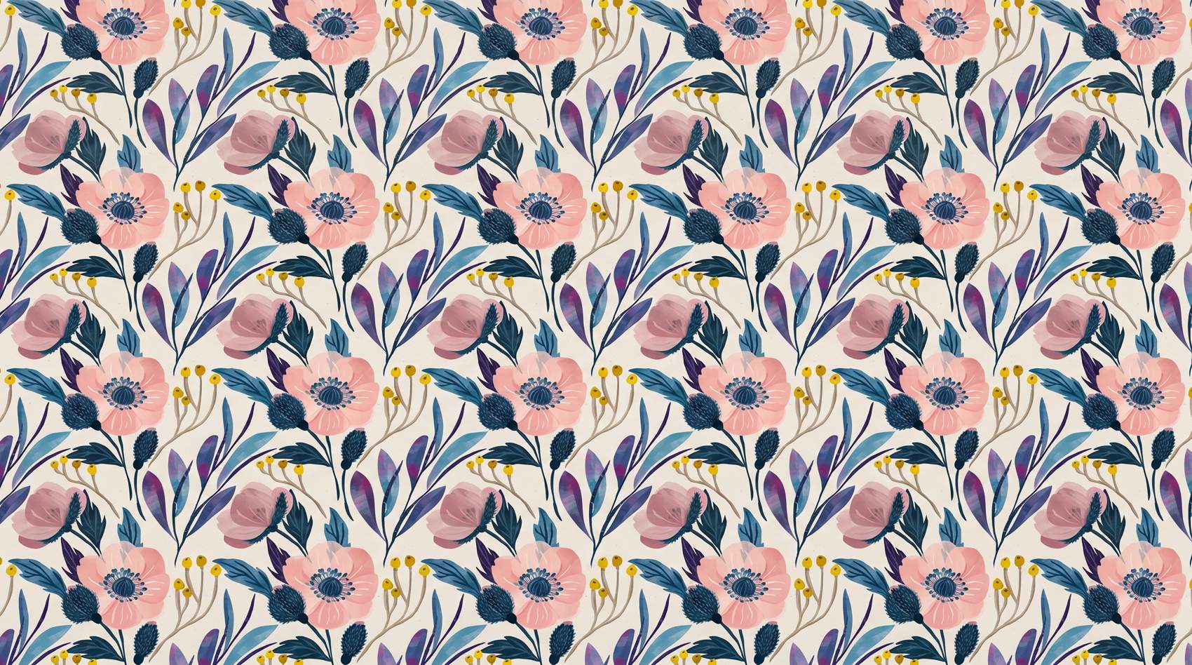 Papier peint fleuri chambre fille