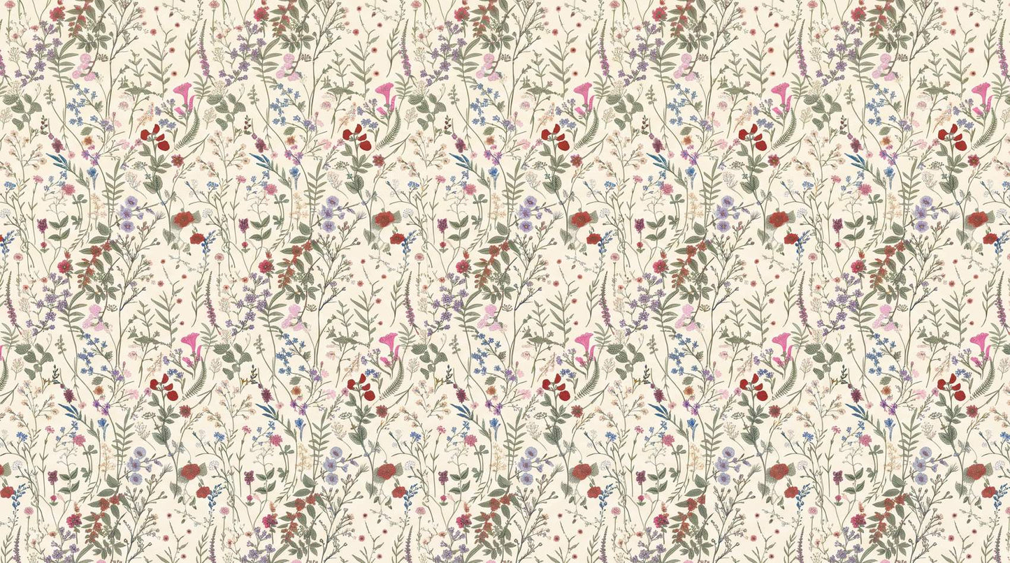 Papier peint fleuri liberty vintage