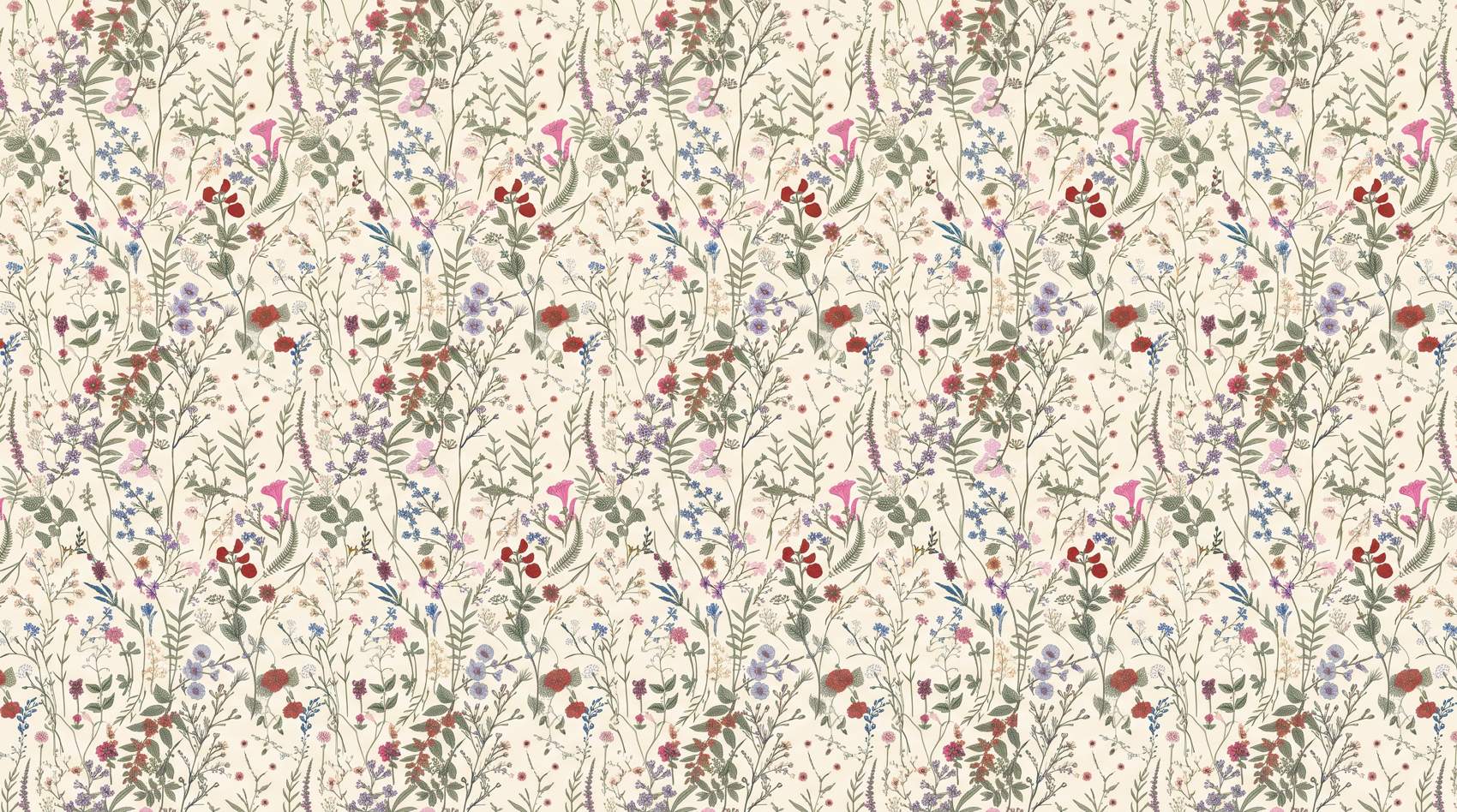 Papier peint fleuri liberty vintage