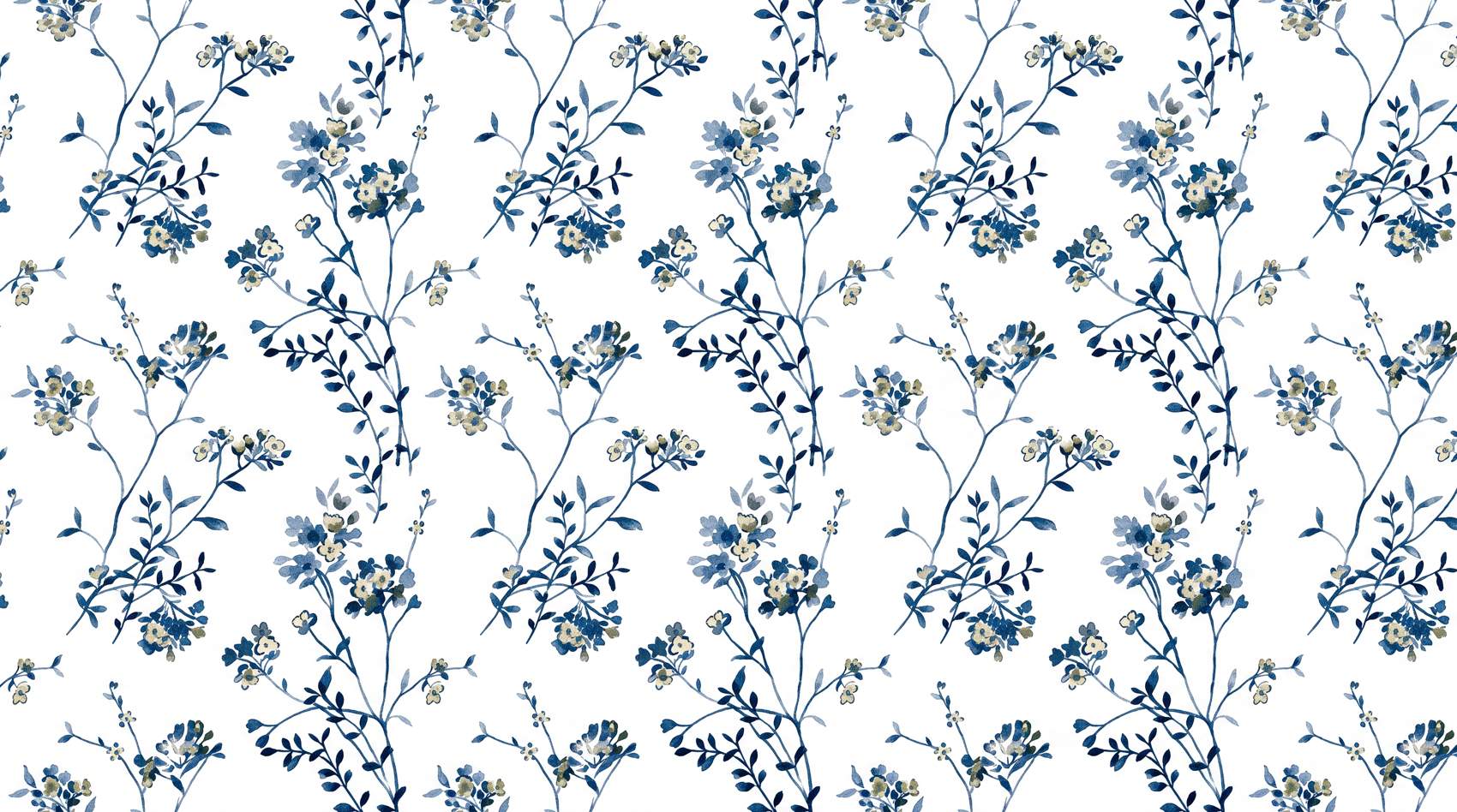 Papier peint fleuri vert d'eau
