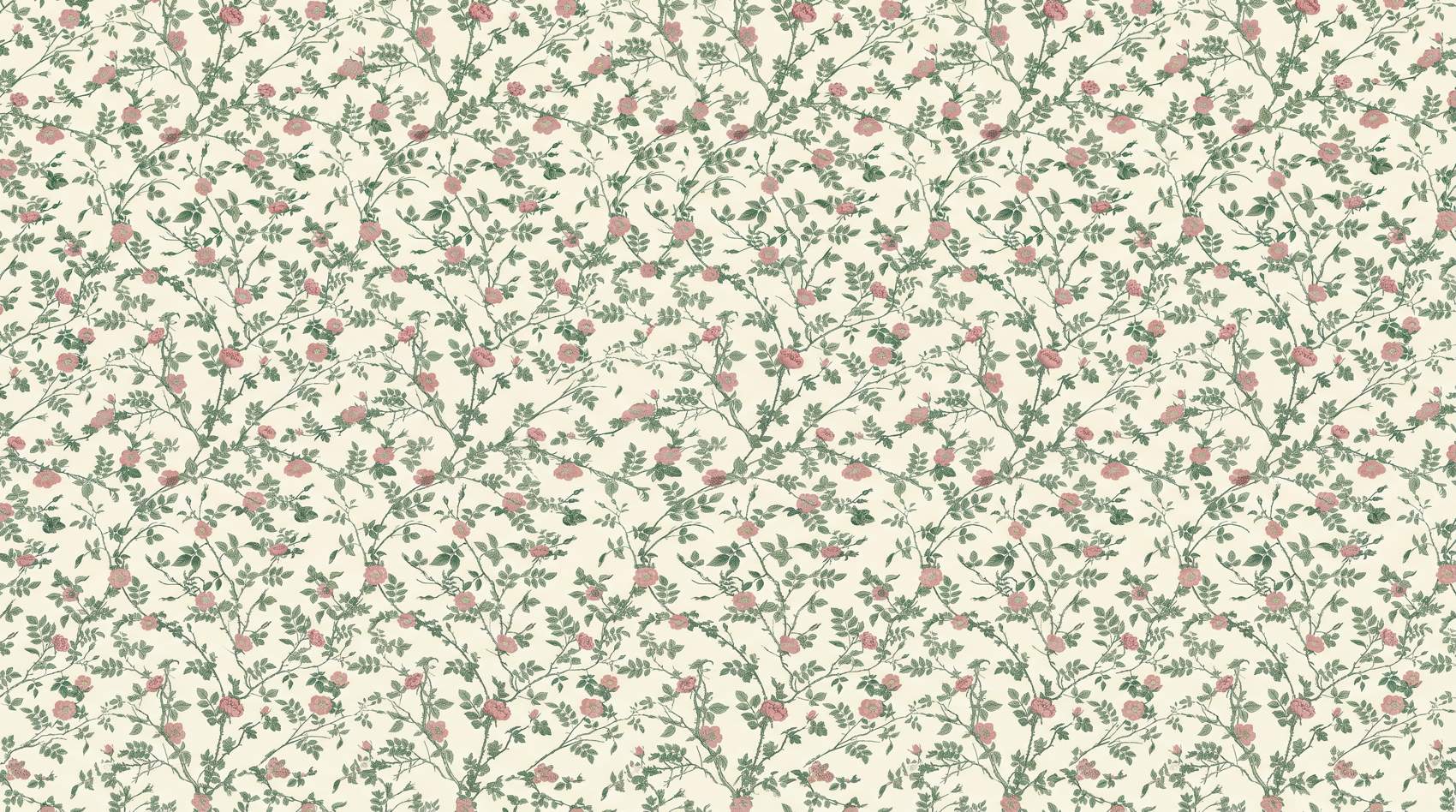 Papier peint fleuri vintage anglais