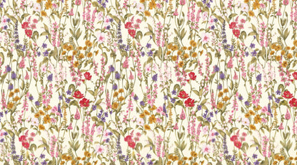 Papier peint fleuri vintage