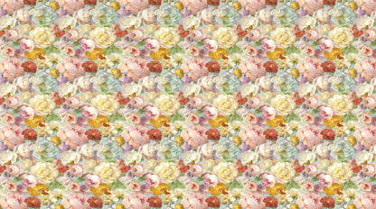 Papier peint fleurs anglaises
