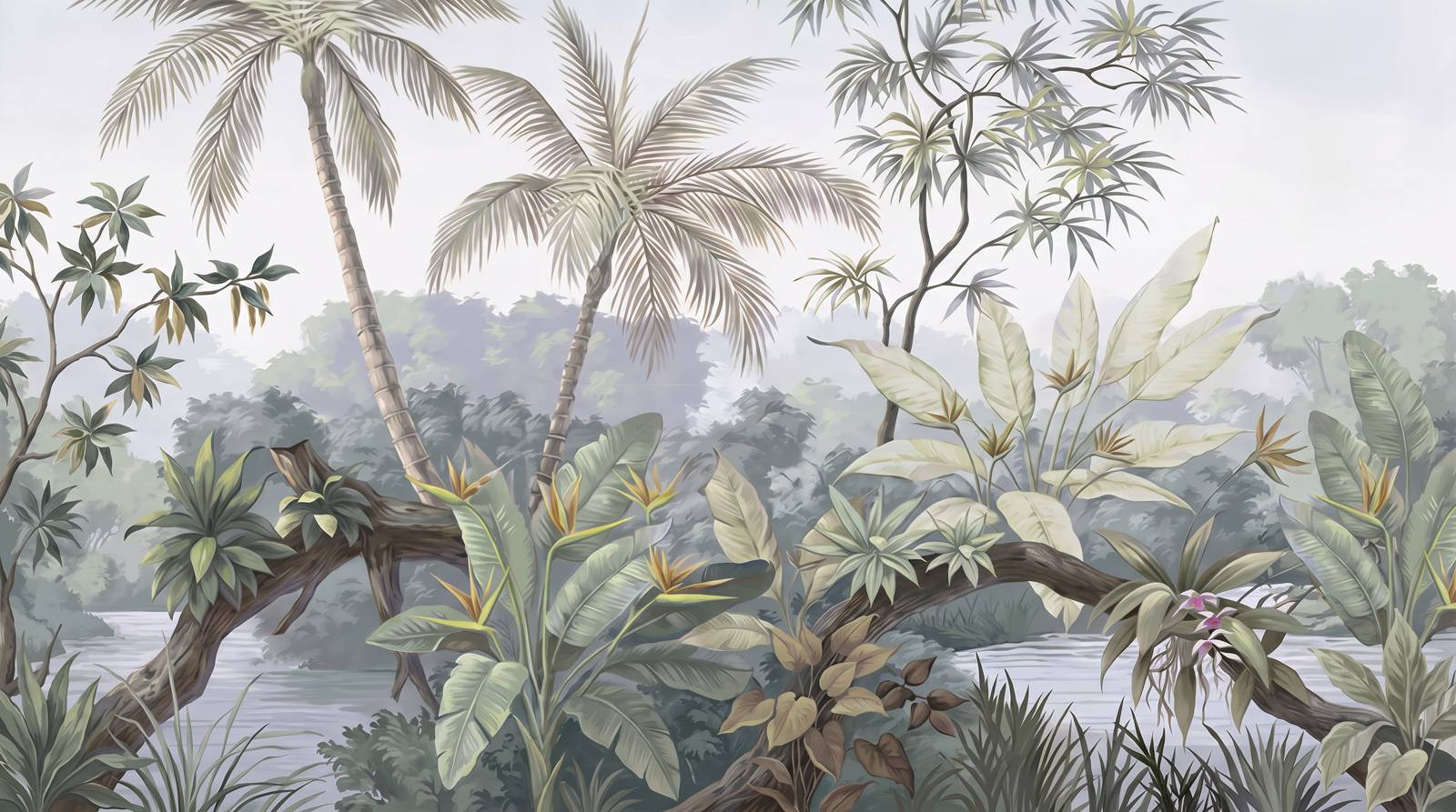 Papier Peint Floral Jungle