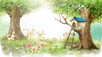 Papier Peint Foret Bebe