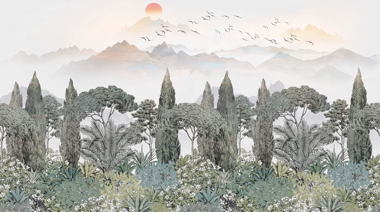 Papier Peint Foret Jungle