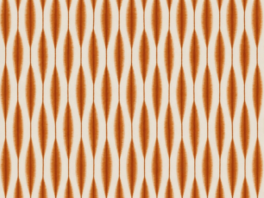 Papier peint geometrique terracotta