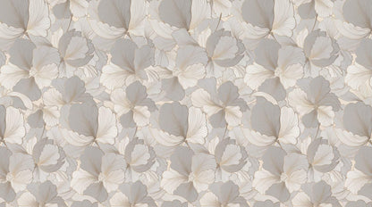 Papier peint grosses fleurs douces