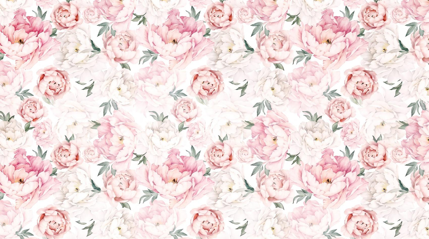 Papier peint grosses fleurs pour enfant