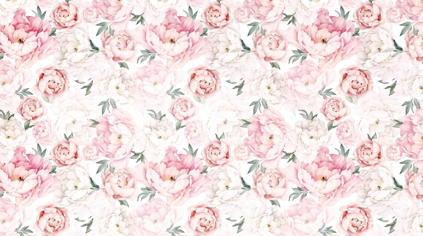 Papier peint grosses fleurs pour enfant