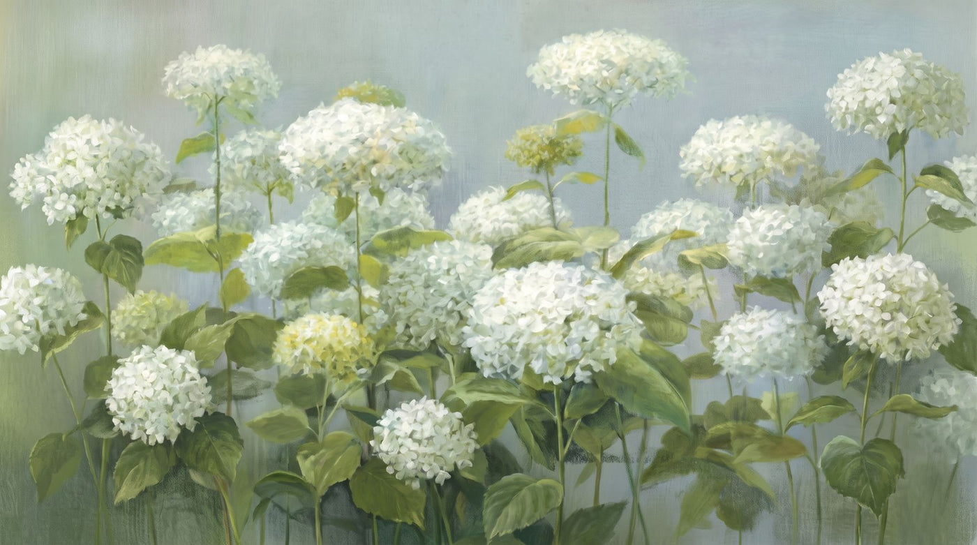 Papier peint hortensia