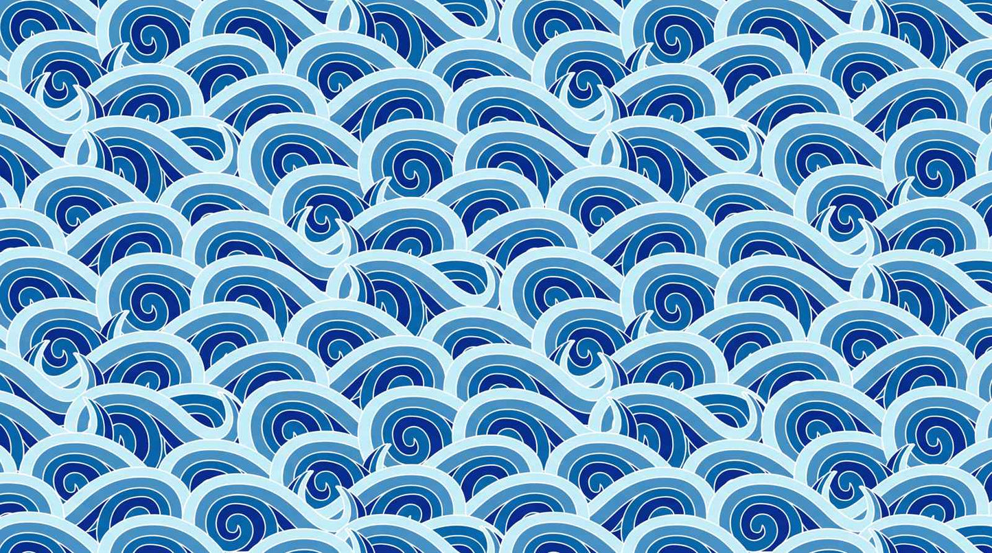Papier Peint Japonais Bleu