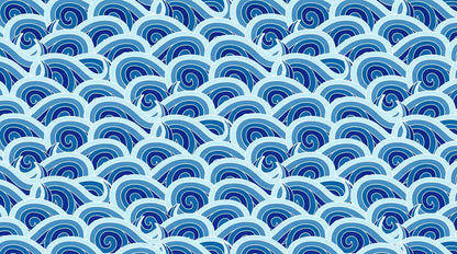 Papier Peint Japonais Bleu