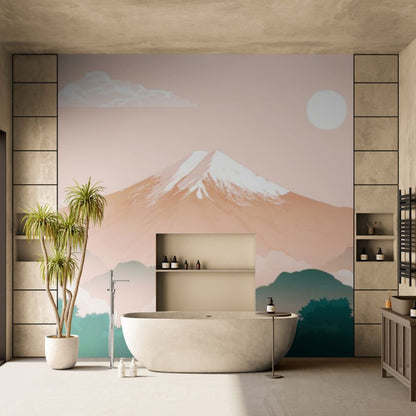 Papier Peint Japonais Rose