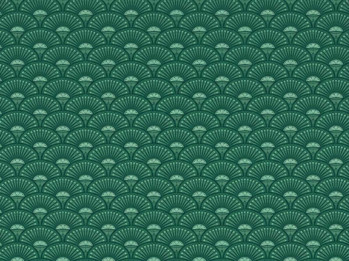 Papier Peint Japonais Vert