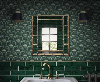 Papier Peint Japonais Vert