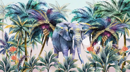 Papier Peint Jungle Coloré