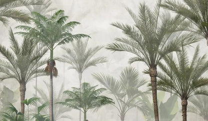 papier peint jungle couloir tapisserie murale