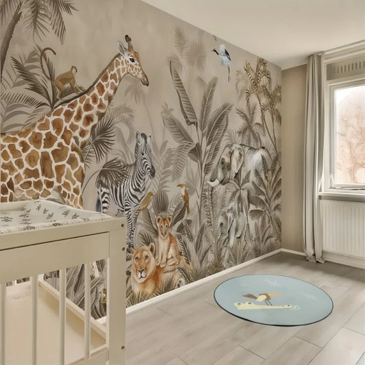 Papier Peint Jungle Dinosaure