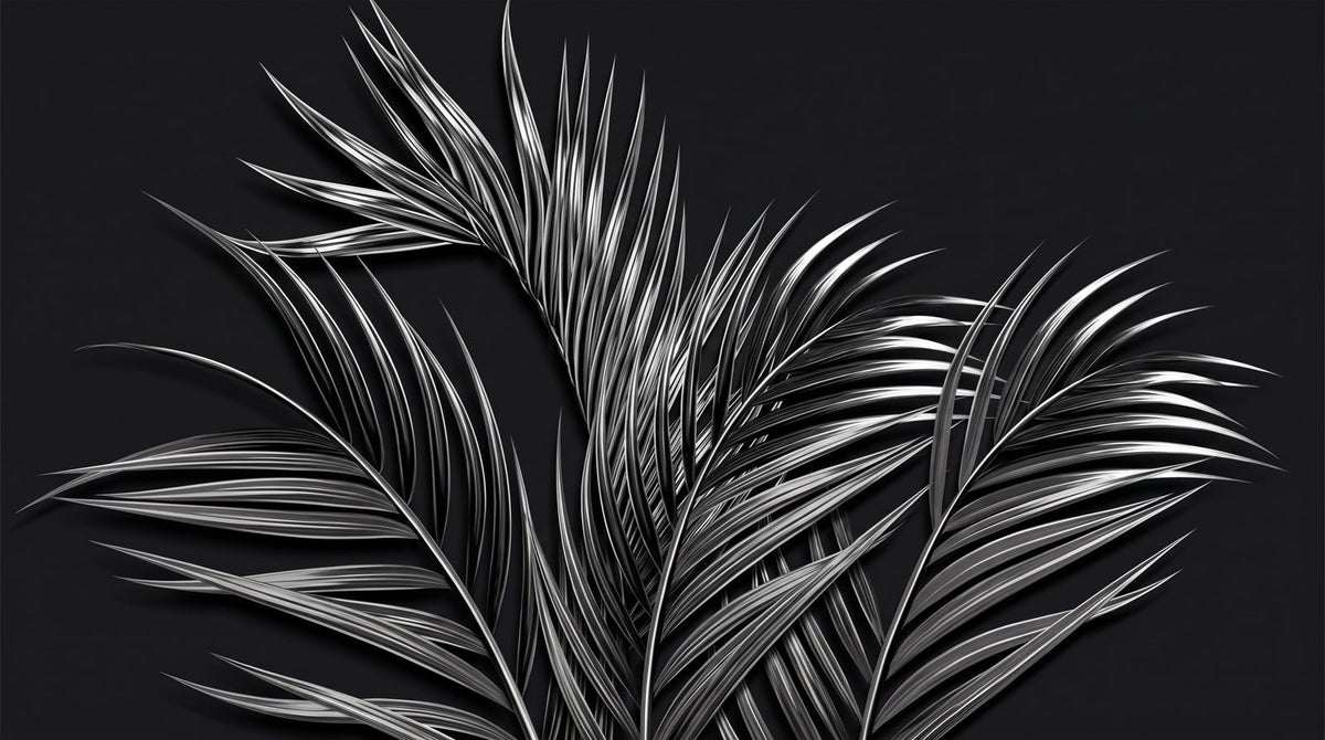 Papier Peint Jungle Noir et Doré