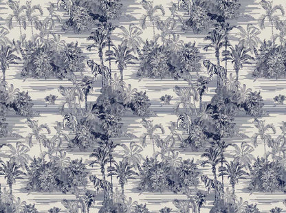 Papier peint jungle toile de jouy