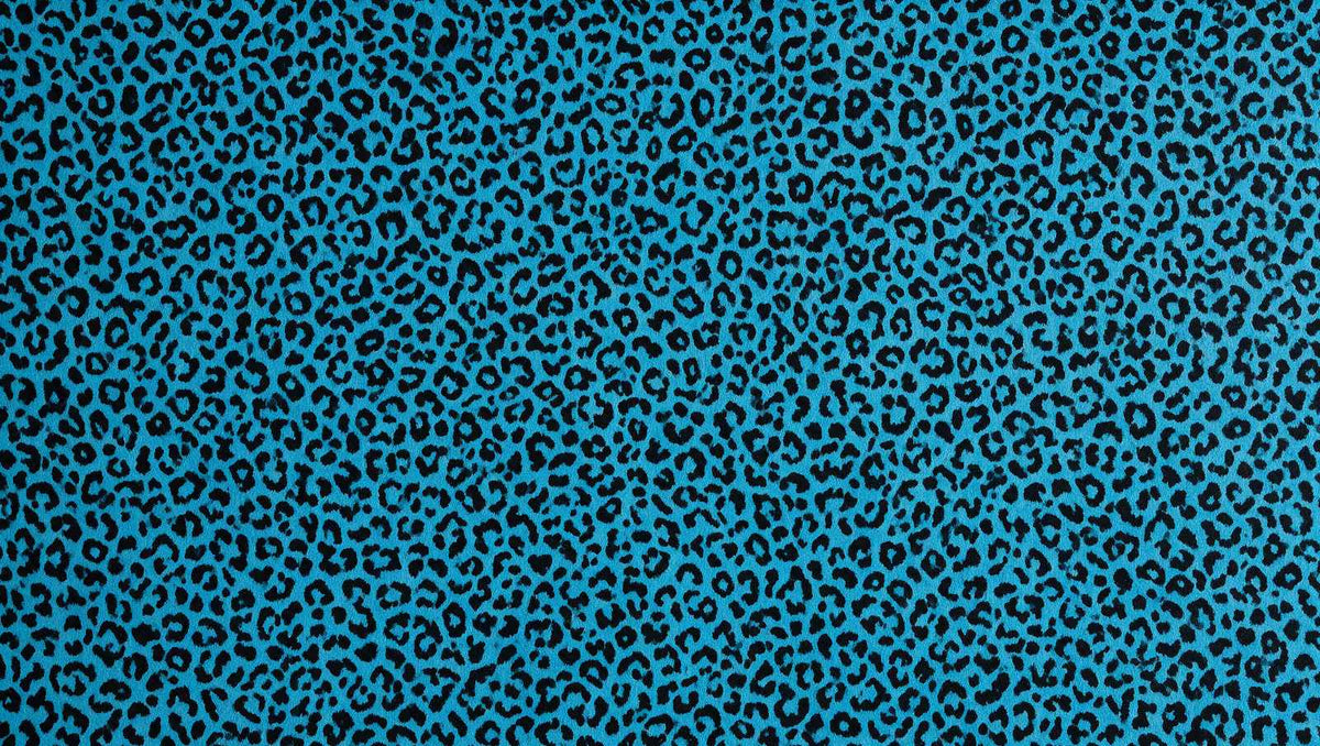 Papier peint léopard bleu
