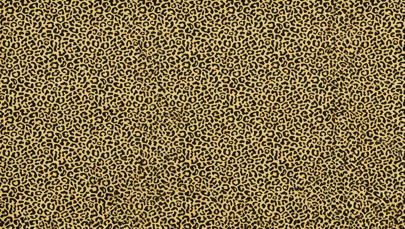 Papier peint leopard jaune