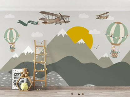 Papier Peint Montgolfière Bébé