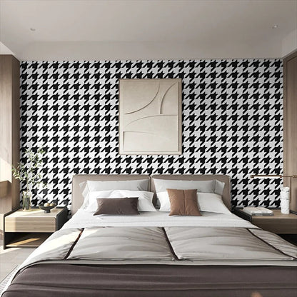 Papier peint motif tete de lit déco murale