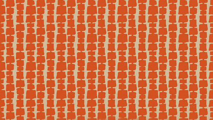Papier peint motifs terracotta