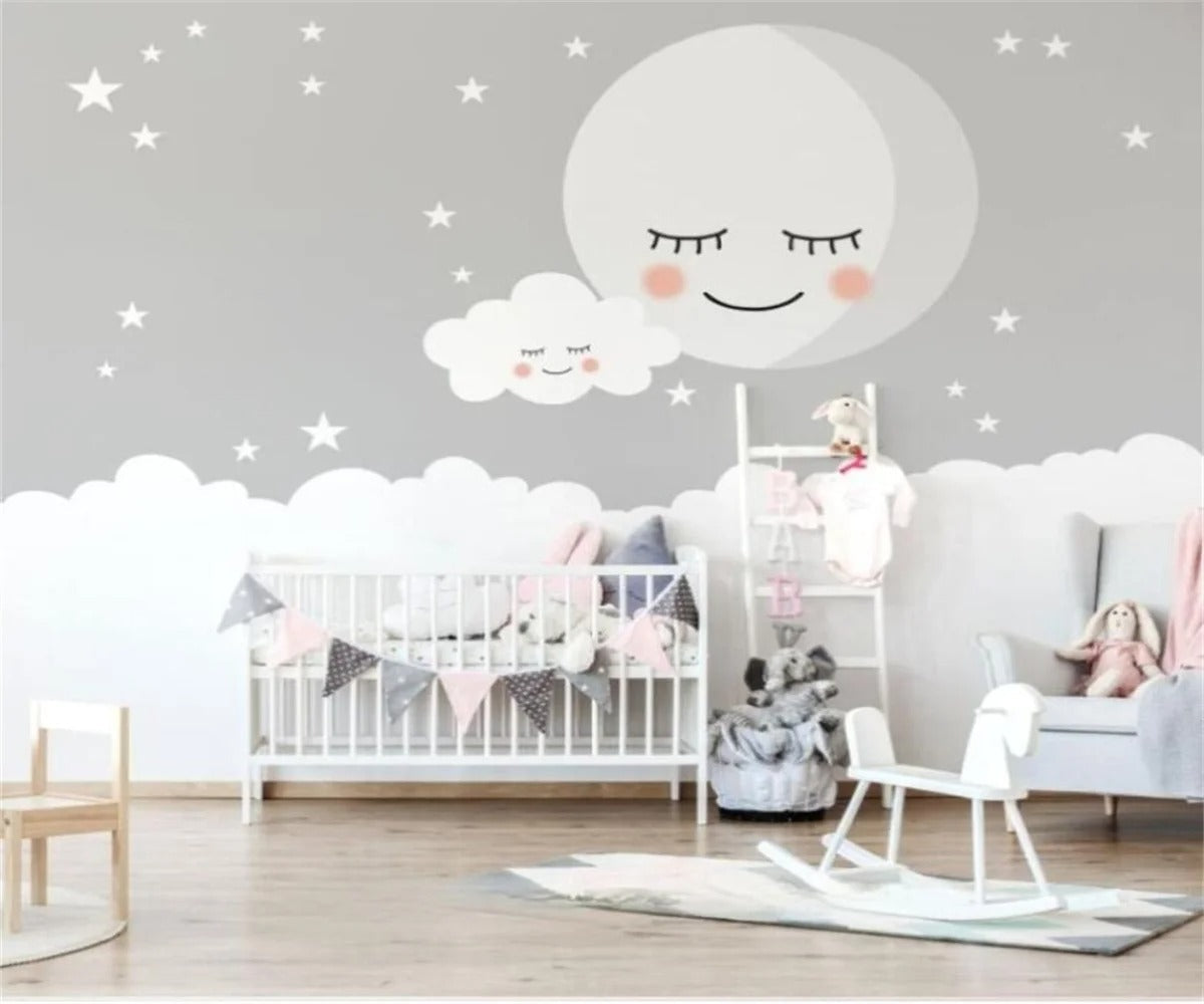 Papier Peint Nuage Chambre Bébé