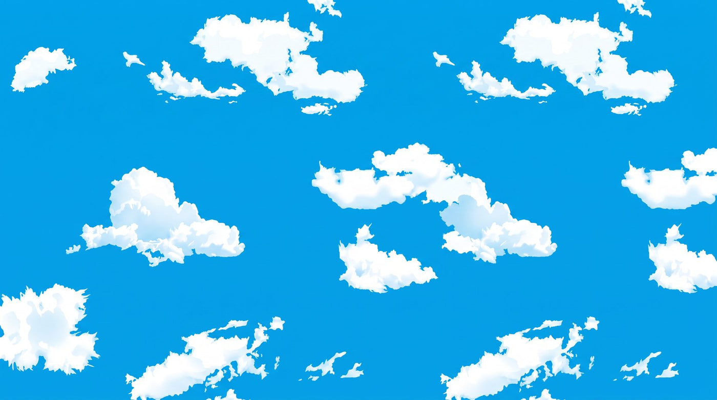 Papier peint nuage plafond