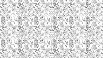Papier Peint Oiseaux Noir Et Blanc