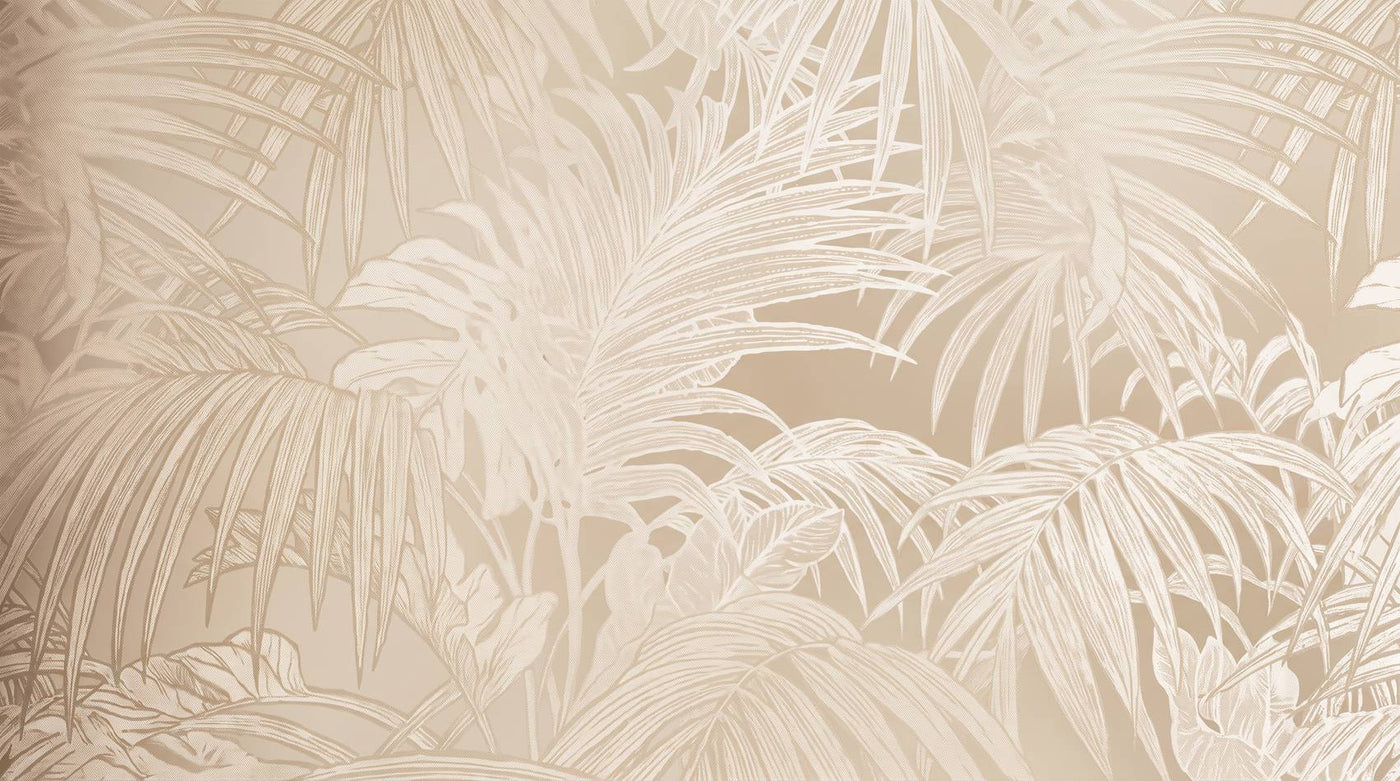 Papier Peint Palmier Beige