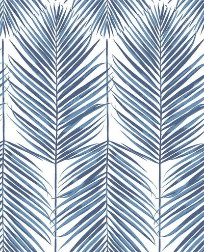 Papier Peint Palmier Bleu