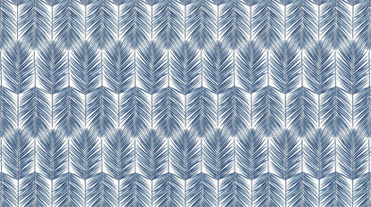 Papier Peint Palmier Bleu