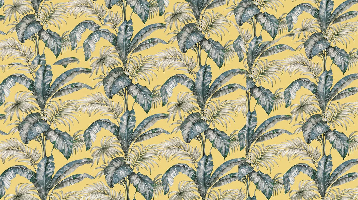 Papier Peint Palmier Jaune